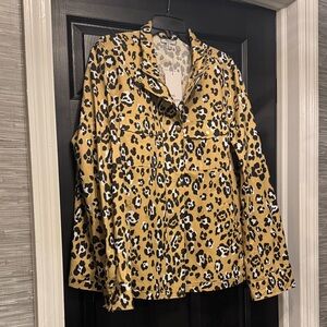 Chic Leopard Print Sport Jacket (XL)
